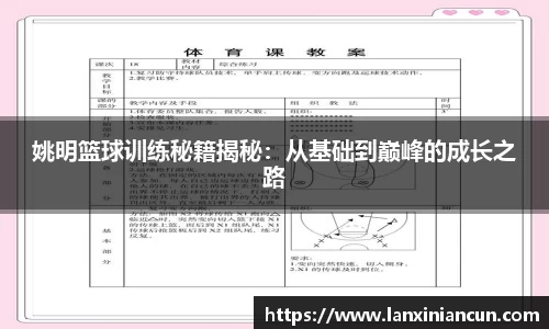 姚明篮球训练秘籍揭秘：从基础到巅峰的成长之路