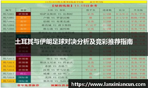 k1体育土耳其与伊朗足球对决分析及竞彩推荐指南
